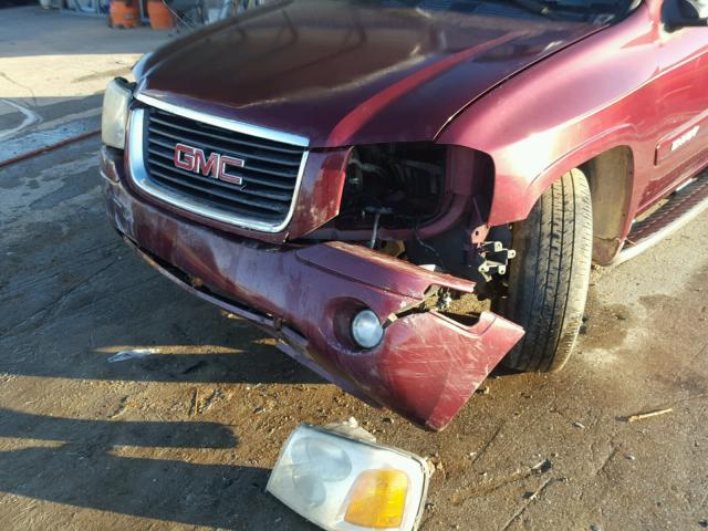 1GKDT13S022251284 - 2002 GMC ENVOY RED photo 9