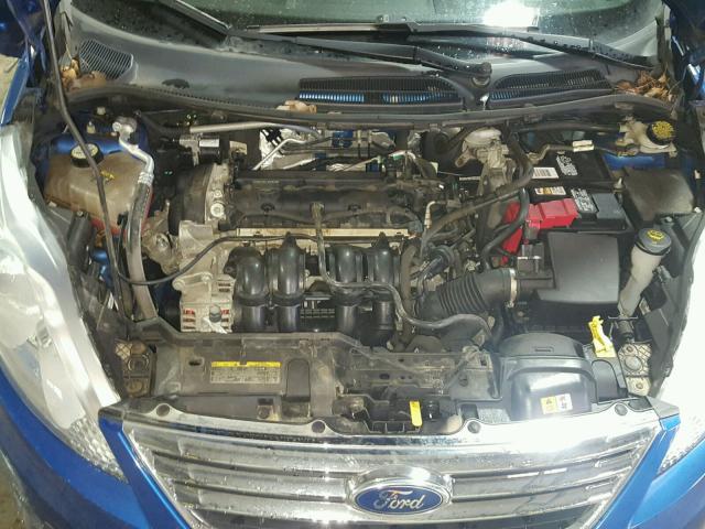 3FADP4CJ4BM179626 - 2011 FORD FIESTA SEL BLUE photo 7