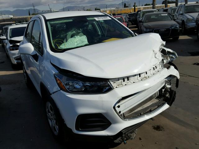 KL7CJKSB0HB154239 - 2017 CHEVROLET TRAX LS WHITE photo 1