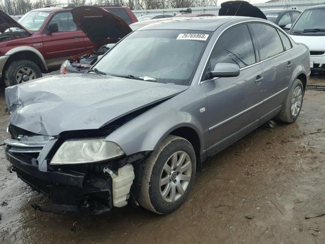 WVWPD63B92P286959 - 2002 VOLKSWAGEN PASSAT GLS GRAY photo 2