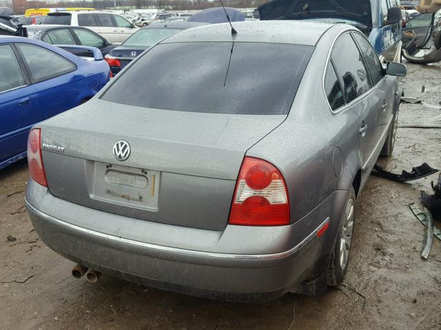 WVWPD63B92P286959 - 2002 VOLKSWAGEN PASSAT GLS GRAY photo 4