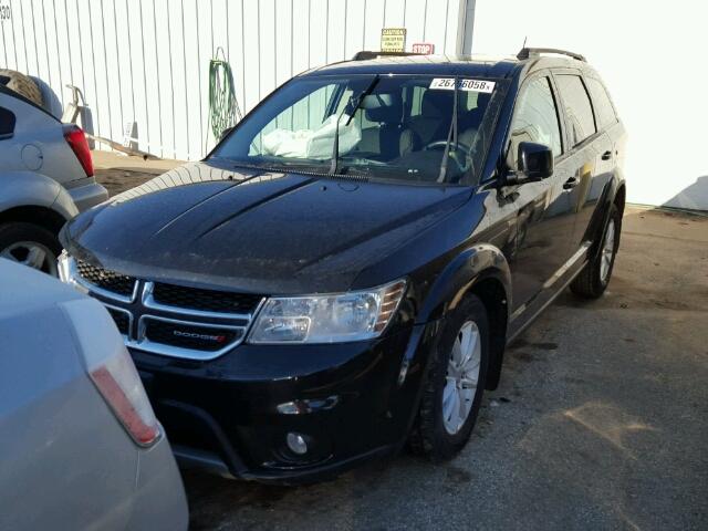 3C4PDCBG4DT564922 - 2013 DODGE JOURNEY SX BLACK photo 2