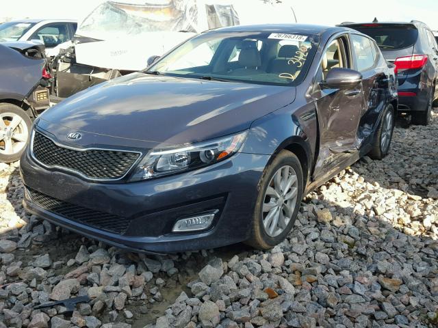 5XXGN4A76FG435244 - 2015 KIA OPTIMA EX GRAY photo 2