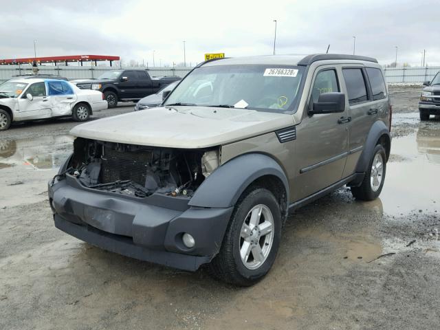 1D8GU28K27W527695 - 2007 DODGE NITRO SXT TAN photo 2