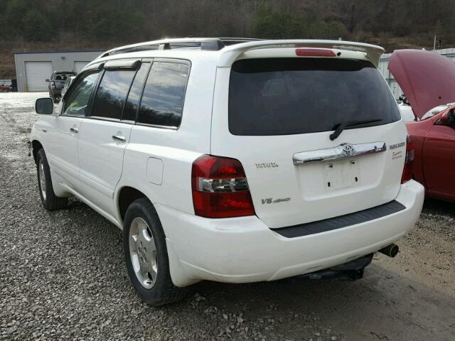 JTEHP21AX60185373 - 2006 TOYOTA HIGHLANDER WHITE photo 3