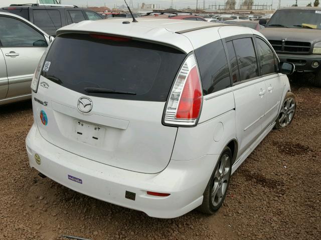 JM1CR29L790347236 - 2009 MAZDA 5 WHITE photo 4