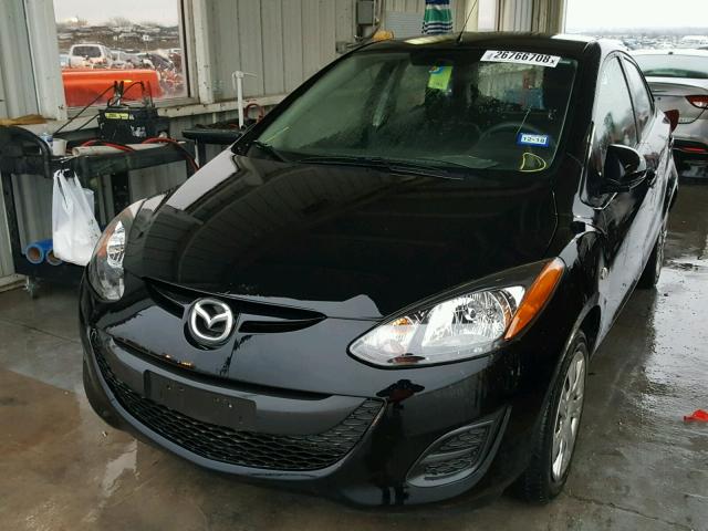 JM1DE1HY3B0129579 - 2011 MAZDA MAZDA2 BLACK photo 2