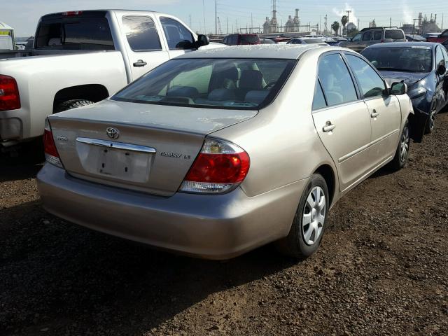 4T1BE32K95U428865 - 2005 TOYOTA CAMRY LE TAN photo 4