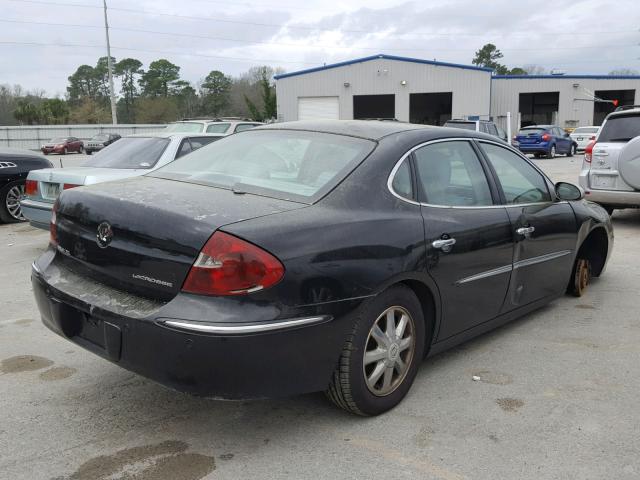 2G4WD532451296883 - 2005 BUICK LACROSSE C BLACK photo 4