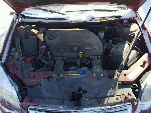 2G1WT58K869171929 - 2006 CHEVROLET IMPALA LT MAROON photo 7