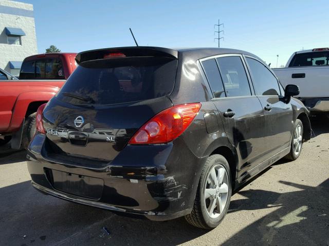 3N1BC1CP8BL489755 - 2011 NISSAN VERSA S BLACK photo 4