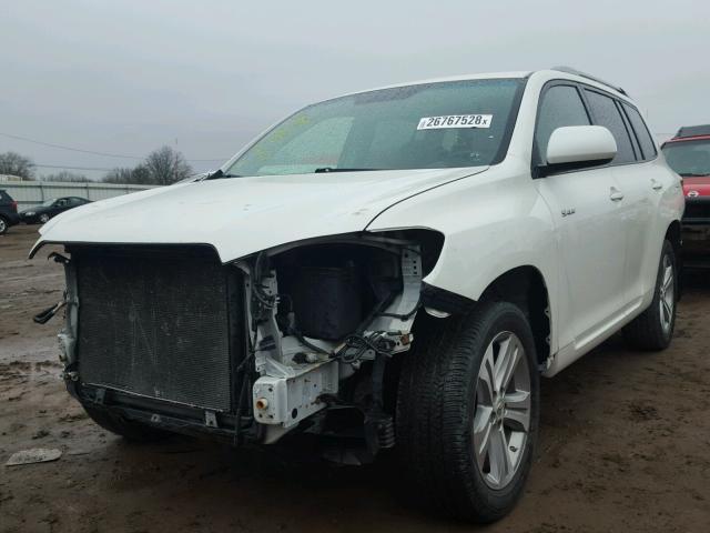 JTEES43A782103956 - 2008 TOYOTA HIGHLANDER WHITE photo 2