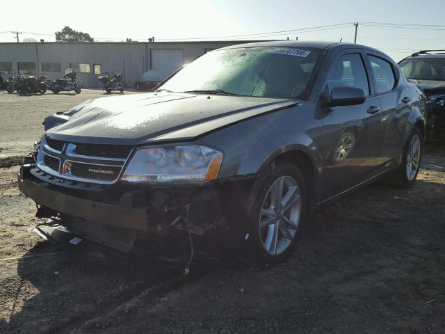 1B3BD1FG7BN620682 - 2011 DODGE AVENGER MA GRAY photo 2