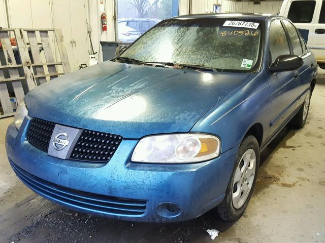 3N1CB51D44L840526 - 2004 NISSAN SENTRA 1.8 BLUE photo 2