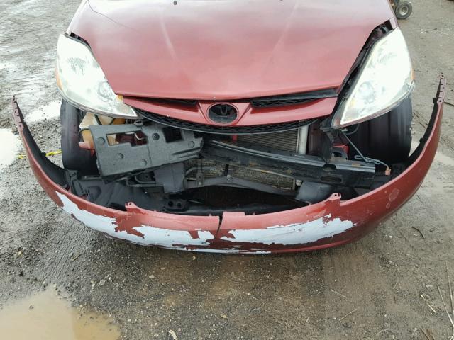 5TDZA23C56S393974 - 2006 TOYOTA SIENNA CE MAROON photo 7