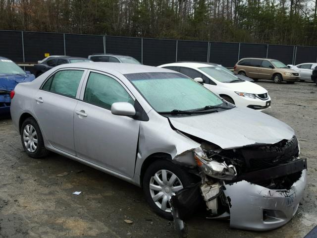 1NXBU4EE7AZ340311 - 2010 TOYOTA COROLLA BA SILVER photo 1