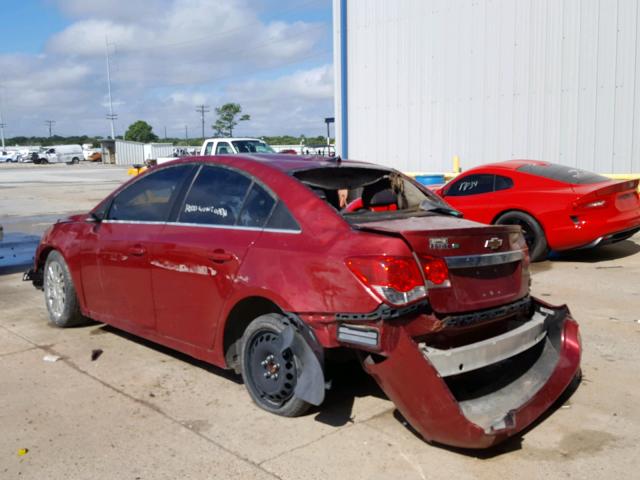 1G1PH5SB2E7107660 - 2014 CHEVROLET CRUZE ECO RED photo 3