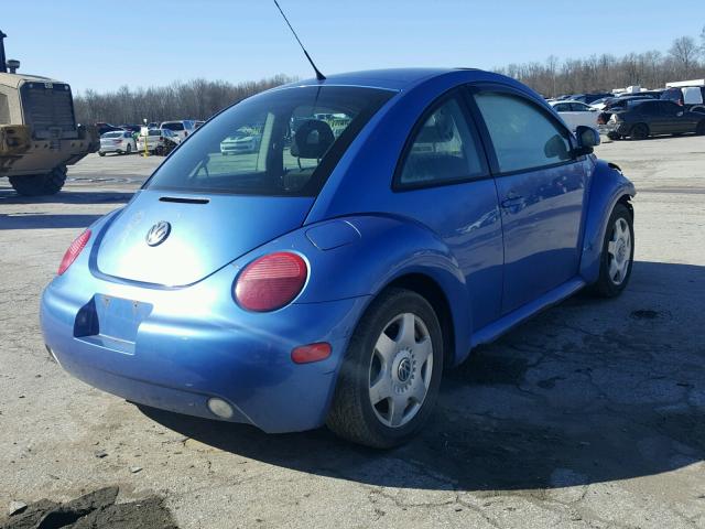 3VWCC21C3YM488231 - 2000 VOLKSWAGEN NEW BEETLE ლურჯი ფოტო 4