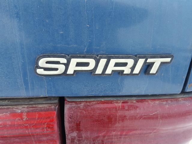 1B3AA4633SF533715 - 1995 DODGE SPIRIT BLUE photo 9