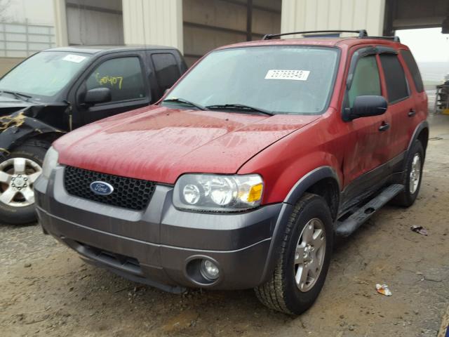 1FMYU03156KA03450 - 2006 FORD ESCAPE XLT RED photo 2