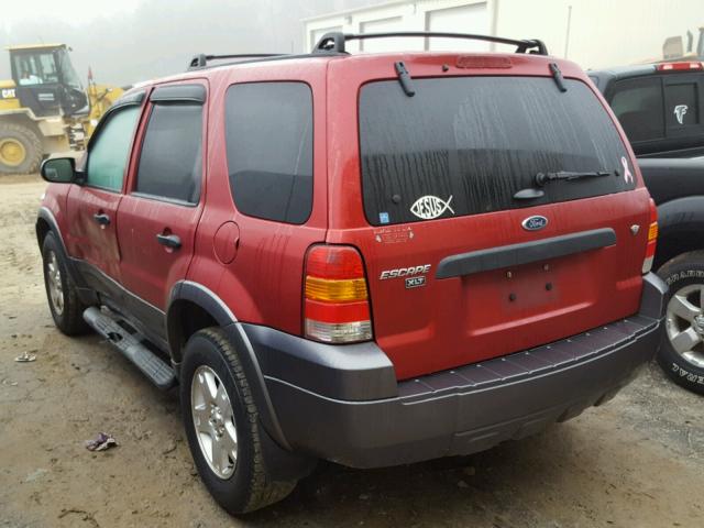 1FMYU03156KA03450 - 2006 FORD ESCAPE XLT RED photo 3