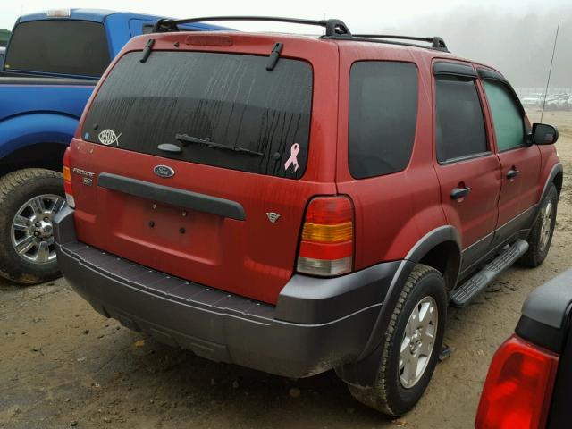 1FMYU03156KA03450 - 2006 FORD ESCAPE XLT RED photo 4