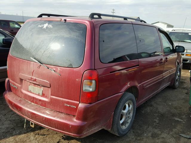 1GHDX13EX4D114123 - 2004 OLDSMOBILE SILHOUETTE MAROON photo 4