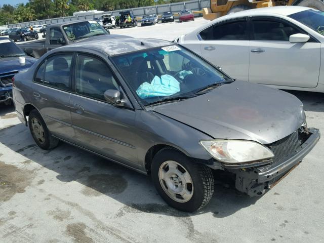 JHMES96644S013939 - 2004 HONDA CIVIC HYBR GRAY photo 1