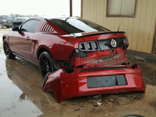 1ZVBP8AM0E5321063 - 2014 FORD MUSTANG RED photo 3