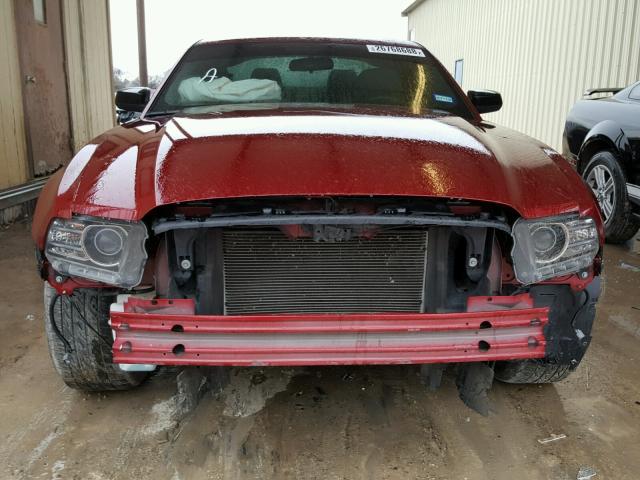 1ZVBP8AM0E5321063 - 2014 FORD MUSTANG RED photo 9