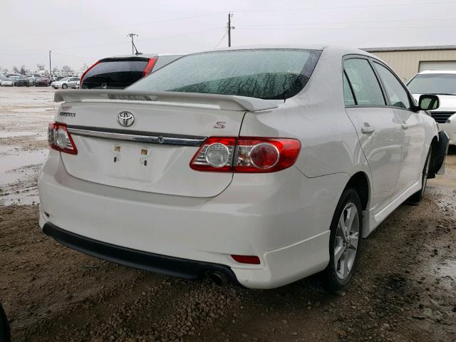5YFBU4EEXCP073556 - 2012 TOYOTA COROLLA BA WHITE photo 4