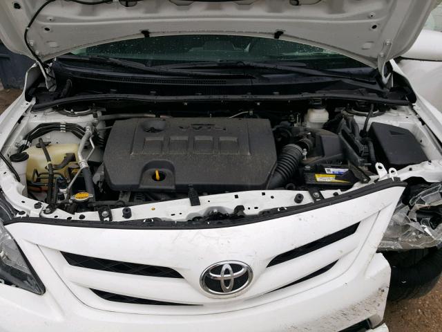5YFBU4EEXCP073556 - 2012 TOYOTA COROLLA BA WHITE photo 7