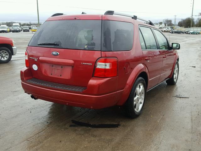 1FMDK06167GA30712 - 2007 FORD FREESTYLE MAROON photo 4