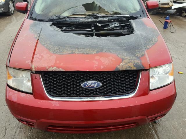 1FMDK06167GA30712 - 2007 FORD FREESTYLE MAROON photo 7