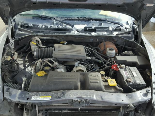 1B7HL48N02S710301 - 2002 DODGE DAKOTA QUA GRAY photo 7