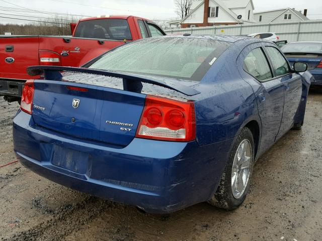 2B3KA33V89H576766 - 2009 DODGE CHARGER SX BLUE photo 4