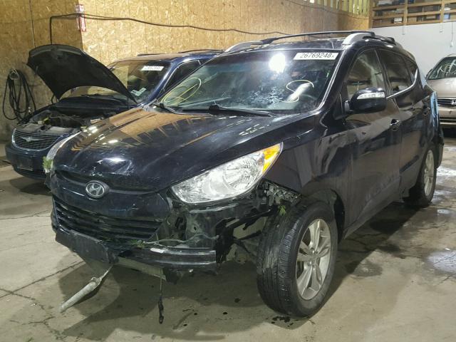 KM8JUCAC4CU397059 - 2012 HYUNDAI TUCSON GLS BLACK photo 2