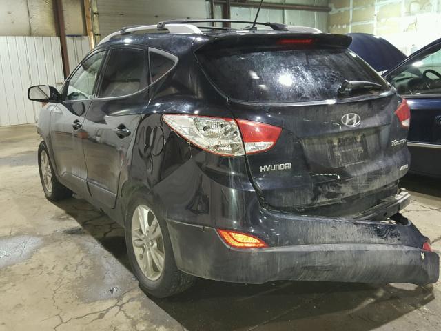 KM8JUCAC4CU397059 - 2012 HYUNDAI TUCSON GLS BLACK photo 3