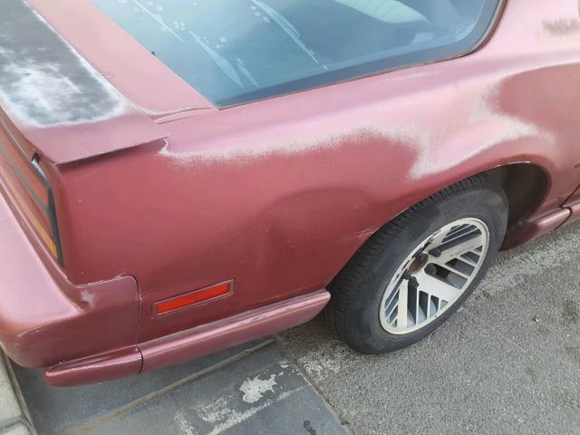 1G2FS23T2ML239970 - 1991 PONTIAC FIREBIRD RED photo 9