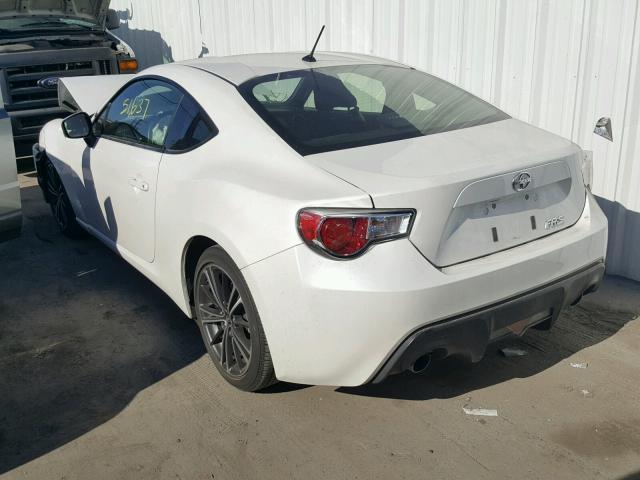 JF1ZNAA12D2710717 - 2013 TOYOTA SCION FR-S WHITE photo 3