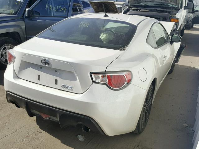 JF1ZNAA12D2710717 - 2013 TOYOTA SCION FR-S WHITE photo 4