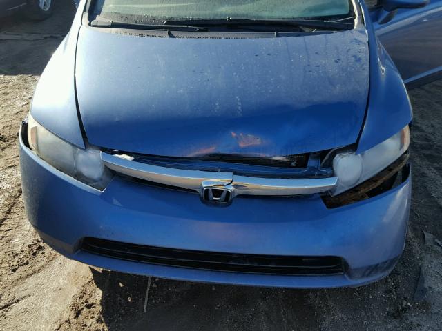 1HGFA16548L035068 - 2008 HONDA CIVIC LX BLUE photo 7