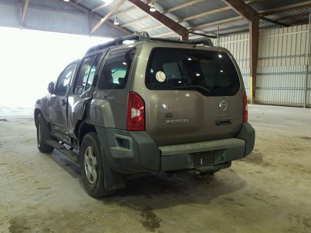 5N1AN08U76C512564 - 2006 NISSAN XTERRA OFF TAN photo 3