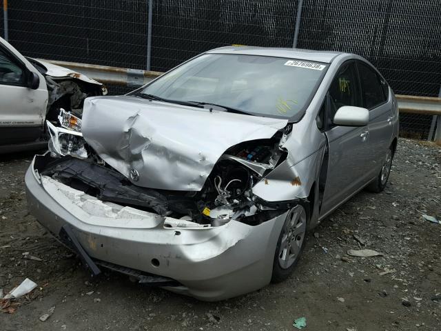 JTDKB20U557046701 - 2005 TOYOTA PRIUS SILVER photo 2