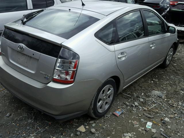 JTDKB20U557046701 - 2005 TOYOTA PRIUS SILVER photo 4