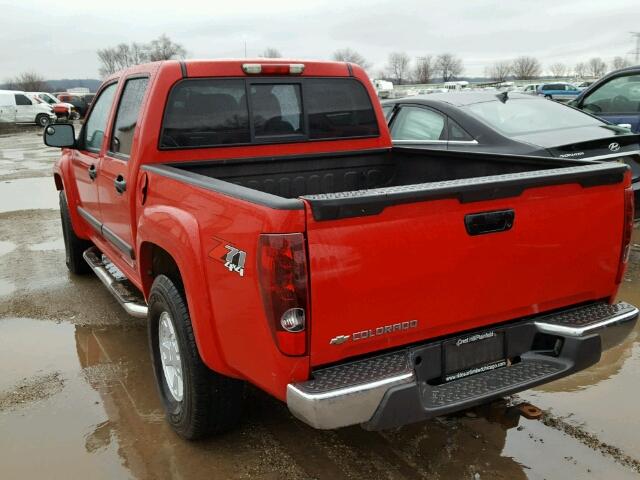 1GCDT136868238154 - 2006 CHEVROLET COLORADO RED photo 3