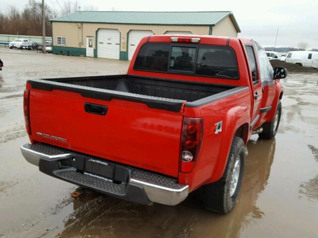 1GCDT136868238154 - 2006 CHEVROLET COLORADO RED photo 4