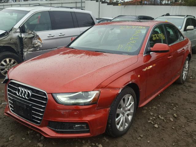 WAUBFAFL1FN021396 - 2015 AUDI A4 PREMIUM ORANGE photo 2