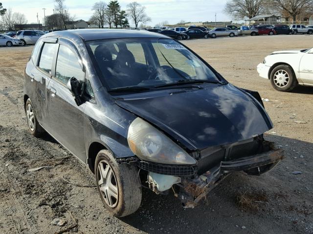 JHMGD37467S002149 - 2007 HONDA FIT BLACK photo 1