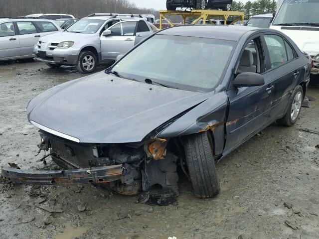 5NPET46C79H533727 - 2009 HYUNDAI SONATA GLS BLUE photo 2